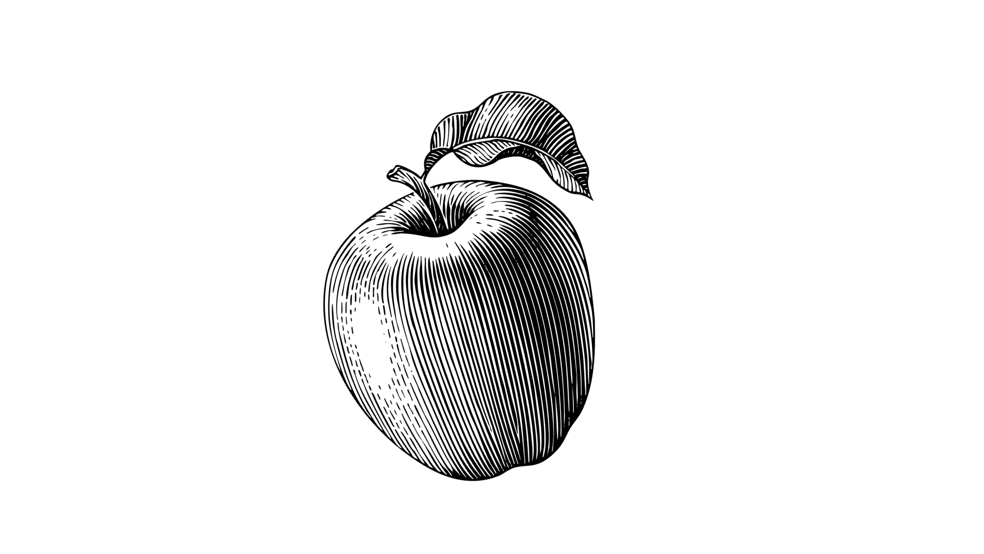 la pomme originale du logo